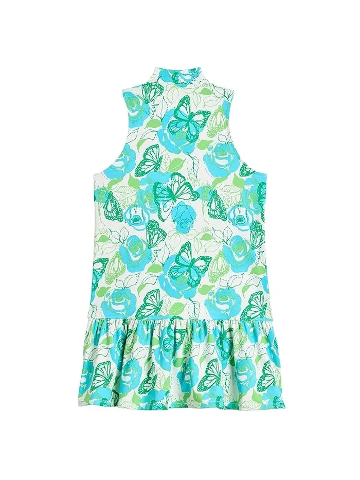 Платье активное UPF 50+ Mini Federica Lilly Pulitzer Kids — изображение 2 из 3, белый розовый