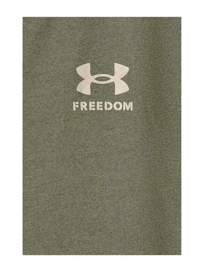 Футболка с коротким рукавом Freedom Flag Under Armour Kids — изображение 3 из 3, зеленый/песочный