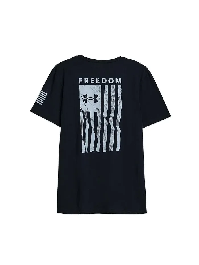 Футболка с коротким рукавом Freedom Flag Under Armour Kids — изображение 2 из 3, черный