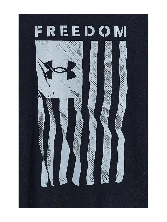 Футболка с коротким рукавом Freedom Flag Under Armour Kids — изображение 3 из 3, черный