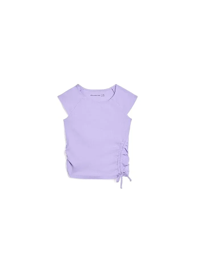 Футболка асимметричная с драпировкой Asymmetric Ruched Tee abercrombie kids