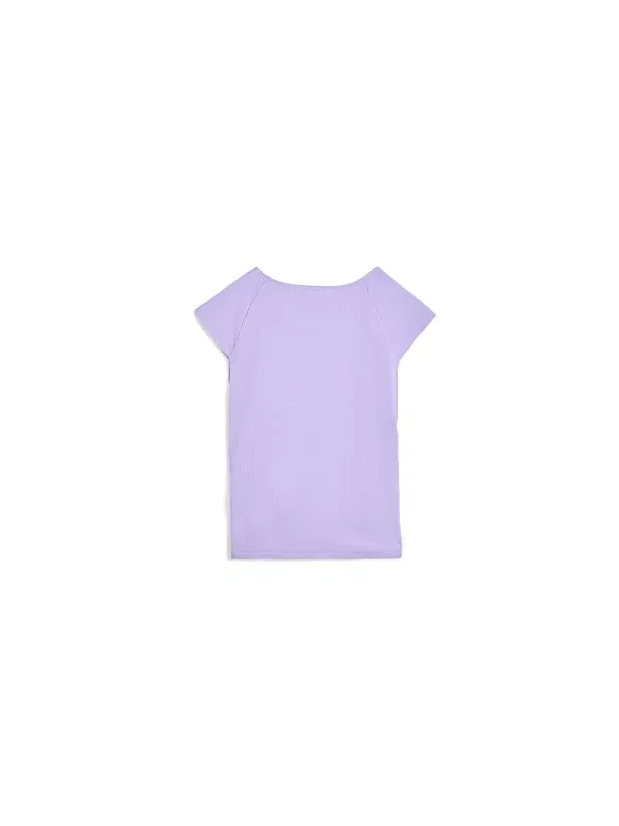 Футболка асимметричная с драпировкой Asymmetric Ruched Tee abercrombie kids — изображение 2 из 3, синий