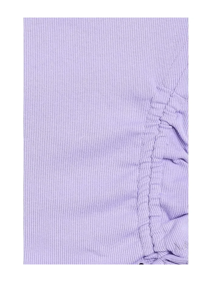 Футболка асимметричная с драпировкой Asymmetric Ruched Tee abercrombie kids — изображение 3 из 3, синий