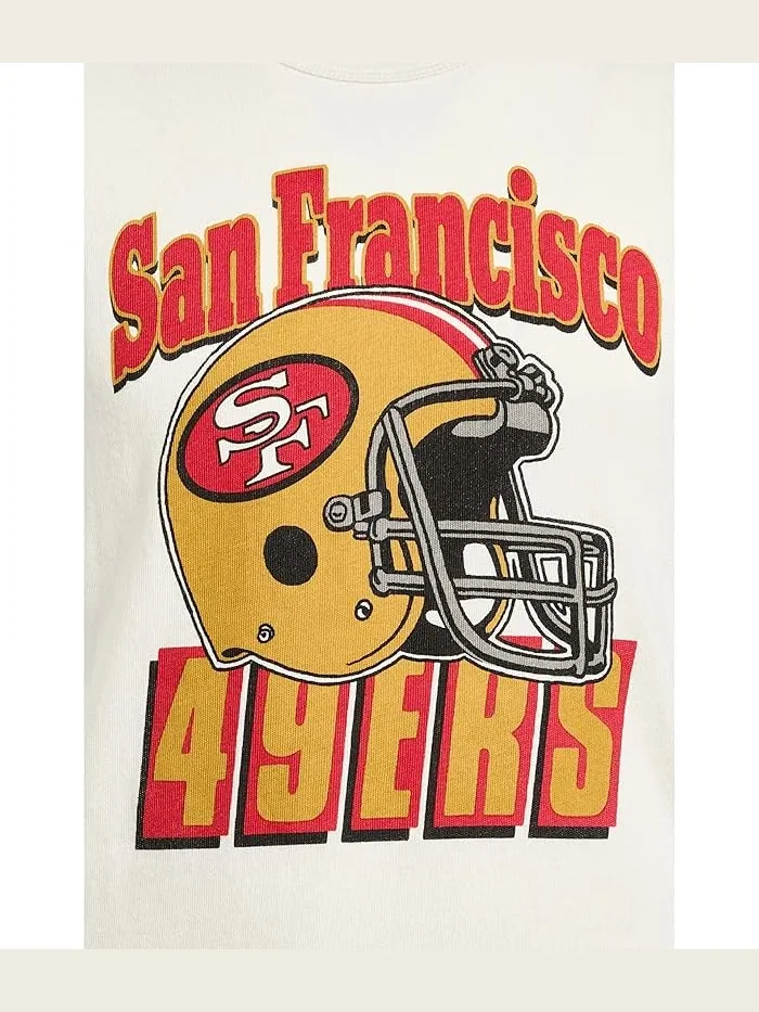 Футболка с принтом San Francisco 49ers NFL San Francisco 49ers Helmet Tee Junk Food Clothing Kids — изображение 3 из 3