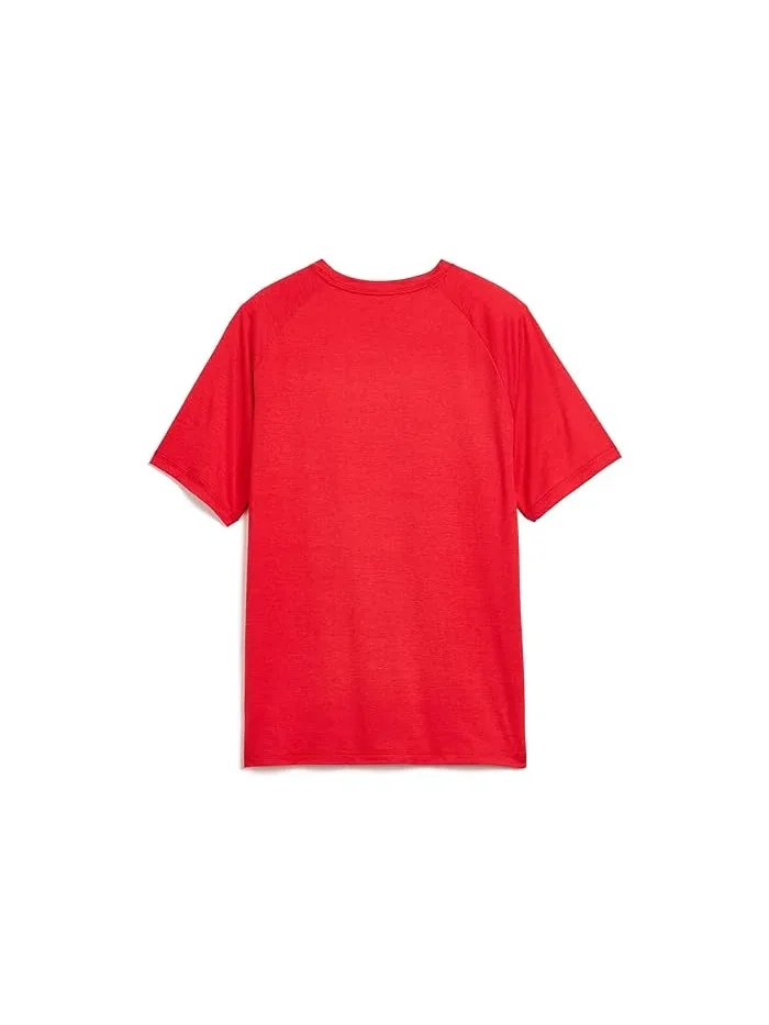 Футболка с реглан рукавом Raglan Poly Tee Adidas Kids — изображение 2 из 3, рубин