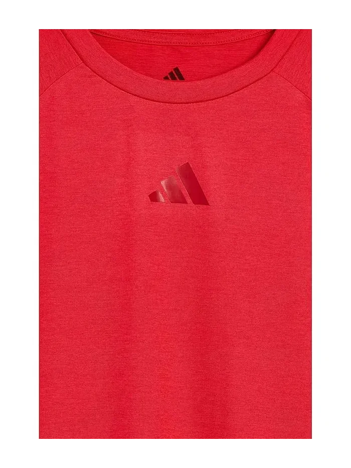 Футболка с реглан рукавом Raglan Poly Tee Adidas Kids — изображение 3 из 3, рубин