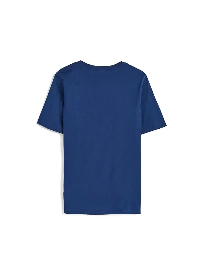 Футболка детская с принтом Adidas Soccer Tee Adidas Kids — изображение 2 из 3, синий