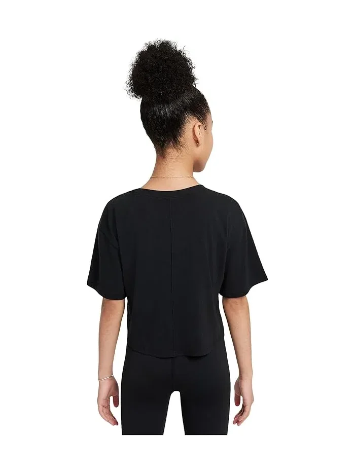 Футболка Nike One Relaxed Dri-FIT — изображение 2 из 3, черный/белый