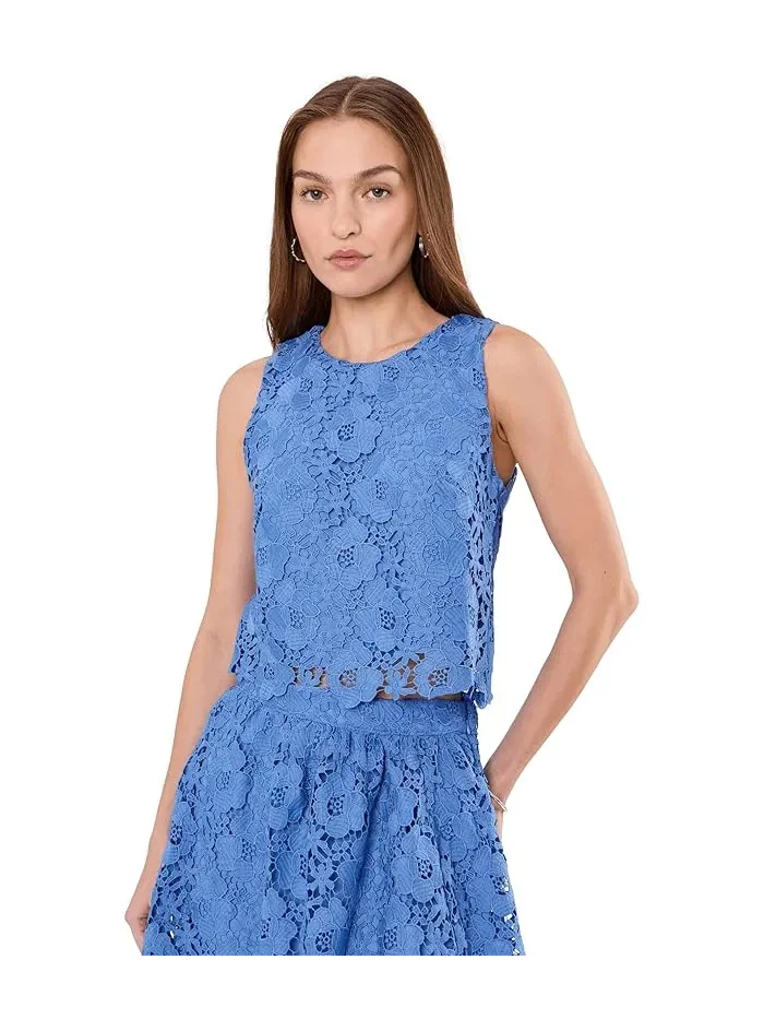 Топ кружевной Sleeveless Lace Top CeCe
