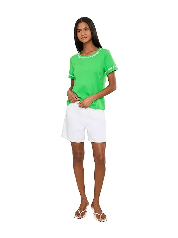 Топ с кружевной отделкой Clairmont Ladder Lace Knit Lilly Pulitzer — изображение 2 из 5, зеленый
