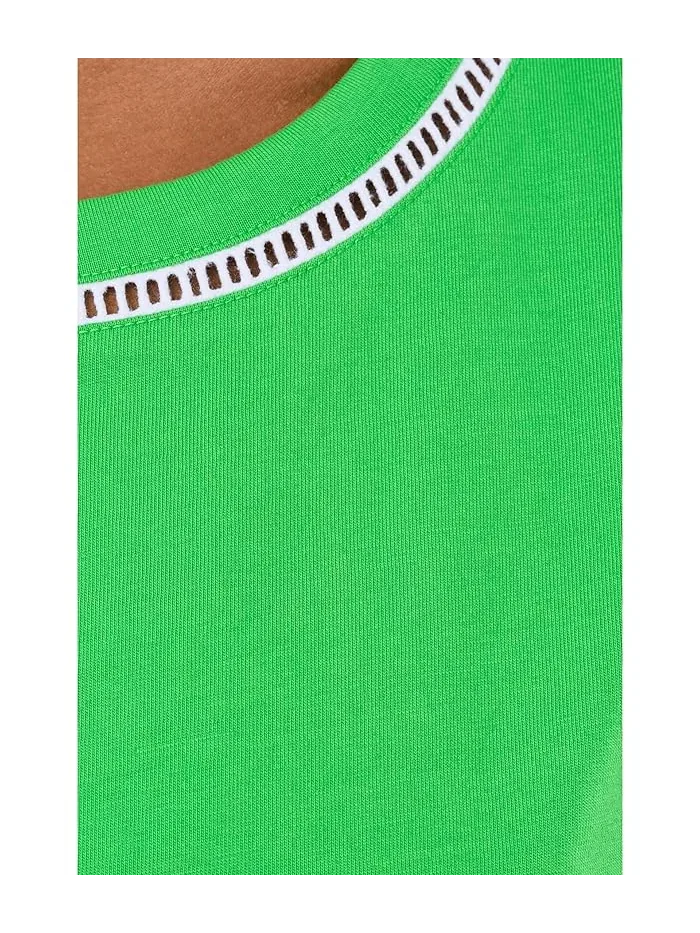 Топ с кружевной отделкой Clairmont Ladder Lace Knit Lilly Pulitzer — изображение 5 из 5, зеленый