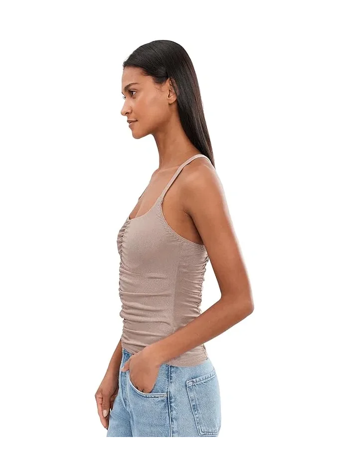 Топ Shimmer Cami Lure Free People — изображение 3 из 5, коричневый