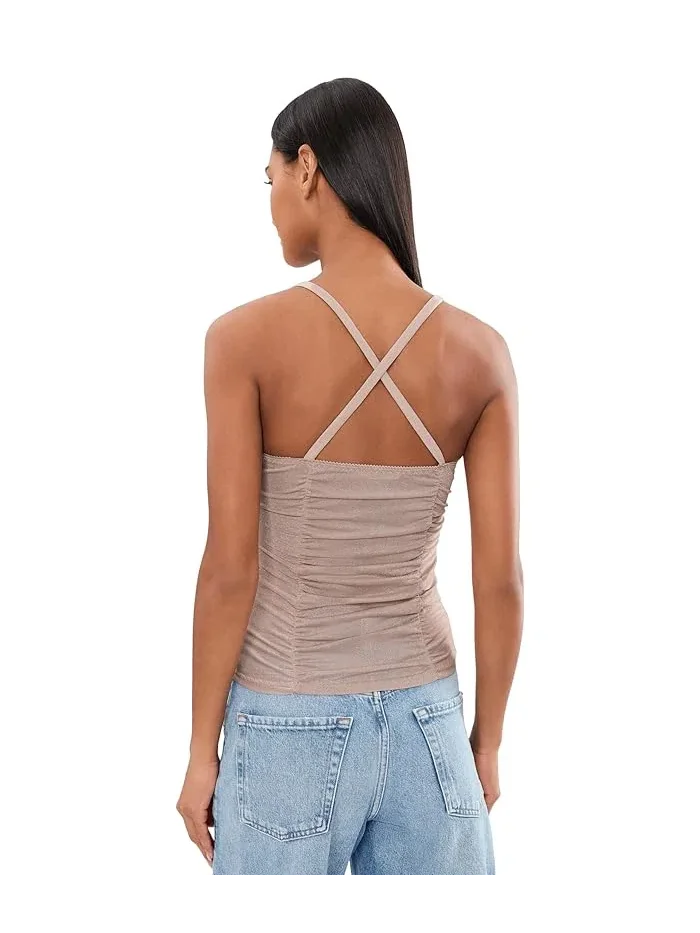 Топ Shimmer Cami Lure Free People — изображение 4 из 5, коричневый