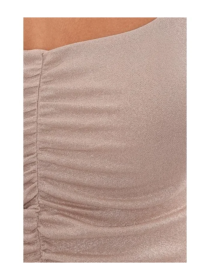 Топ Shimmer Cami Lure Free People — изображение 5 из 5, коричневый