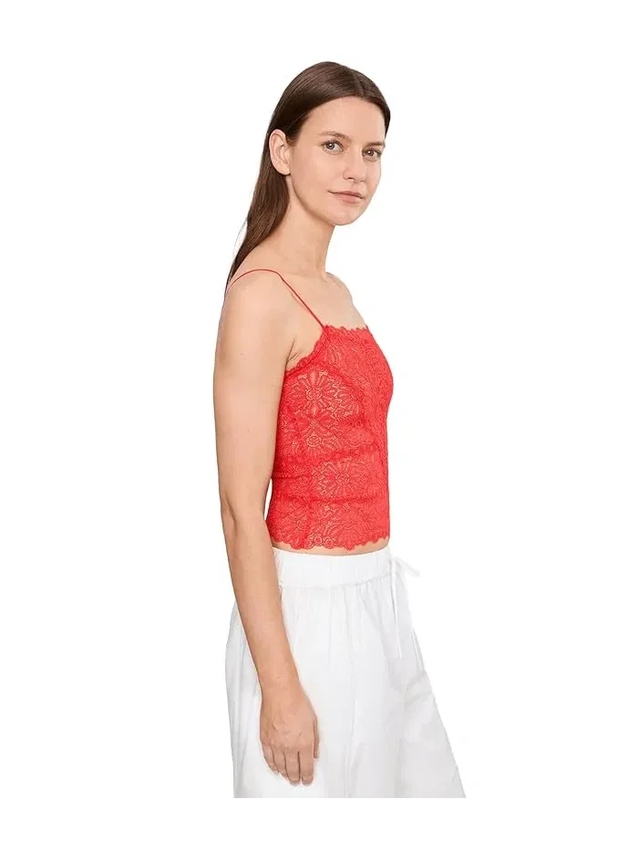 Топ кружевной Love And Lace Cami Free People — изображение 3 из 5, красный