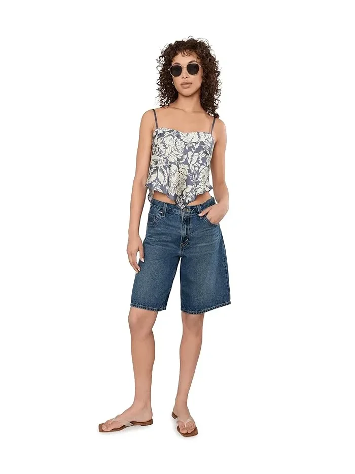 Топ Free People Might Be Something Printed Cami — изображение 2 из 5, серый