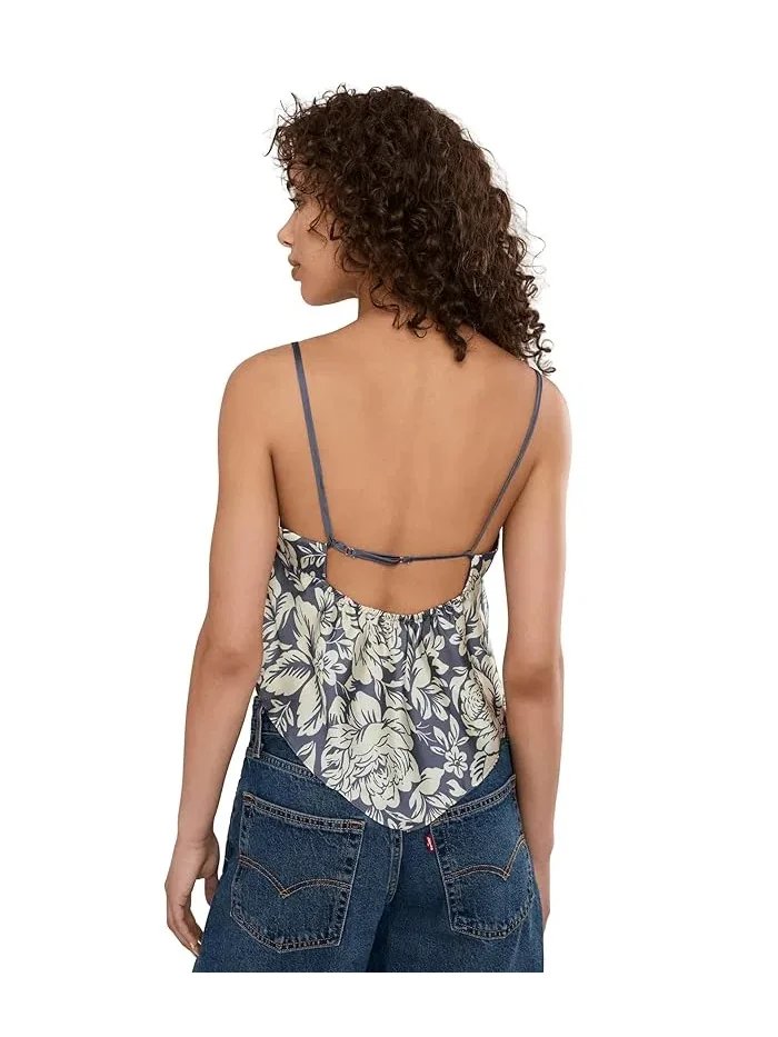 Топ Free People Might Be Something Printed Cami — изображение 4 из 5, серый