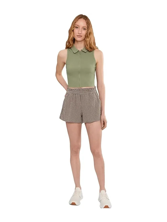 Топ TravisMathew Moveknit Rib SL Zip — изображение 2 из 5, зеленый