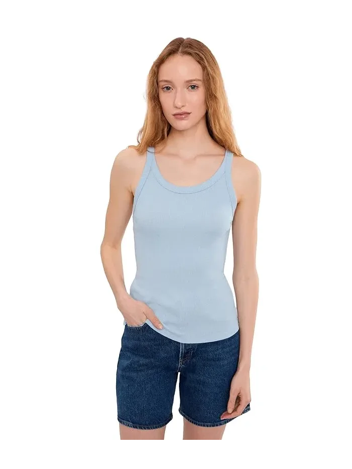 Топ Nicole Wide Crew Tank Michael Stars