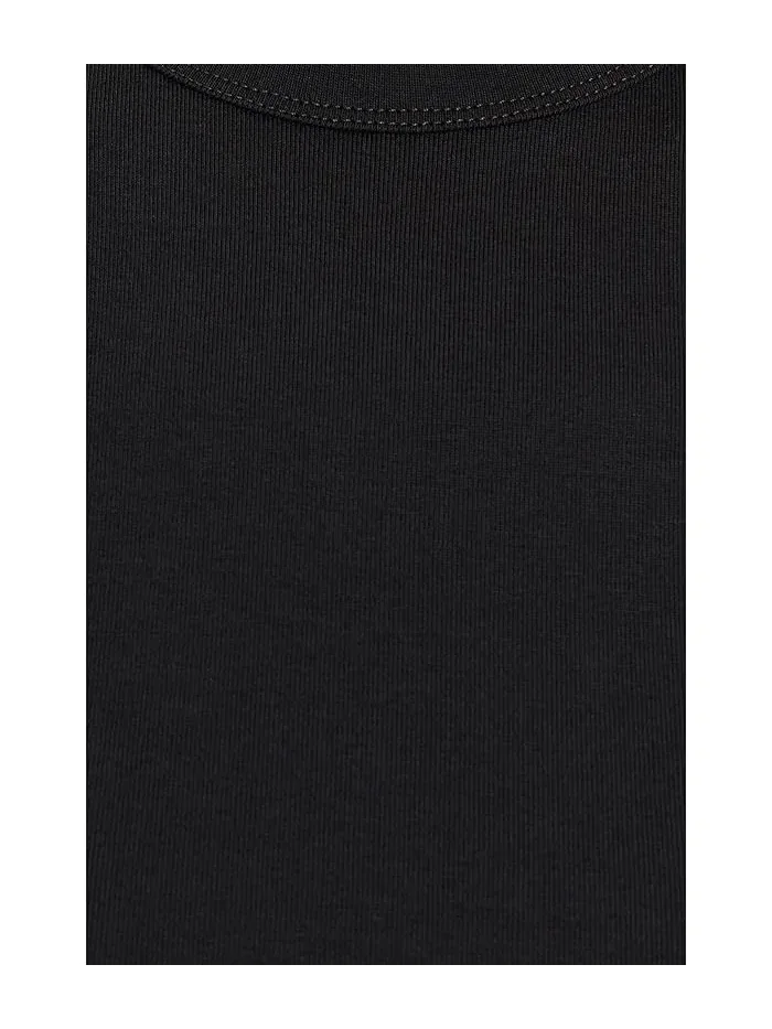Топ Madewell The '90s Shell Tank — изображение 5 из 5, черный