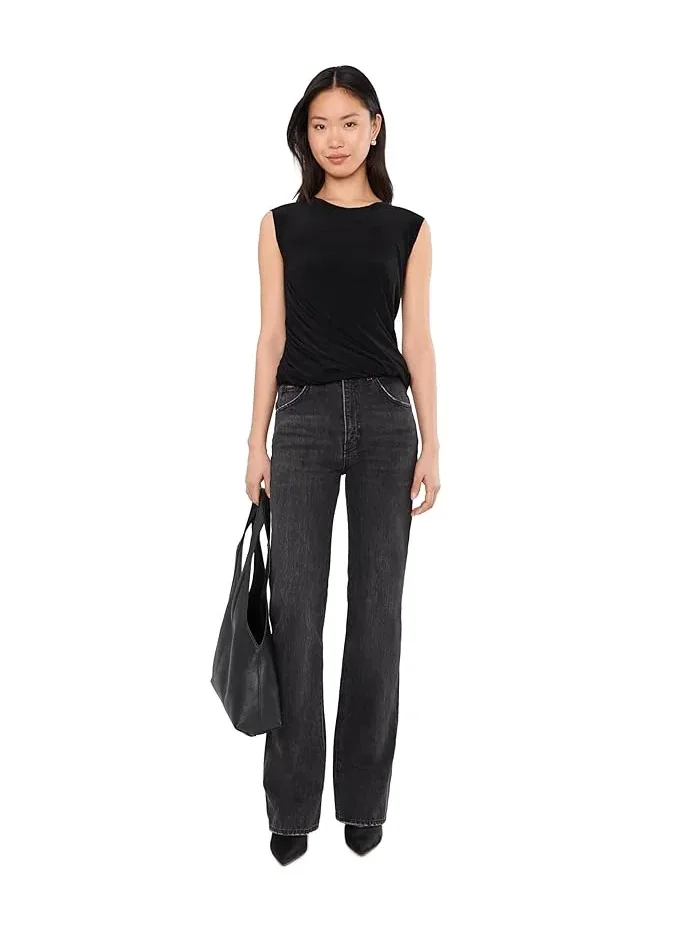 Топ Sleeveless Twist Norma Kamali — изображение 2 из 5, черный