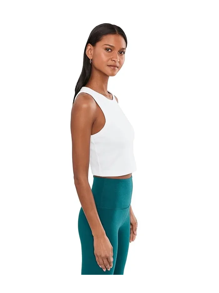 Топ Garment Dye Rib Cropped Tank Beyond Yoga — изображение 3 из 5, белый