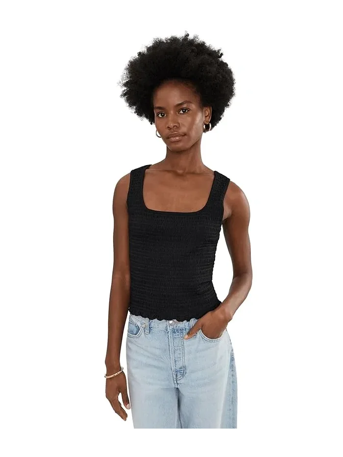 Топ с запахом Scoop Neck Smocked Tank Madewell