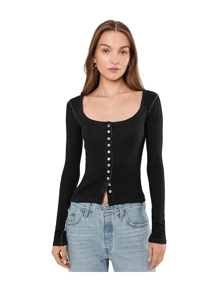Топ Pointelle Long Sleeve End Game Free People
