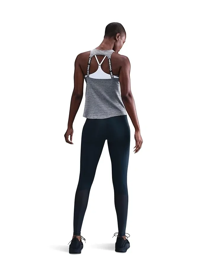 Топ Nike Pro Dri-FIT — изображение 3 из 4, серый//белый
