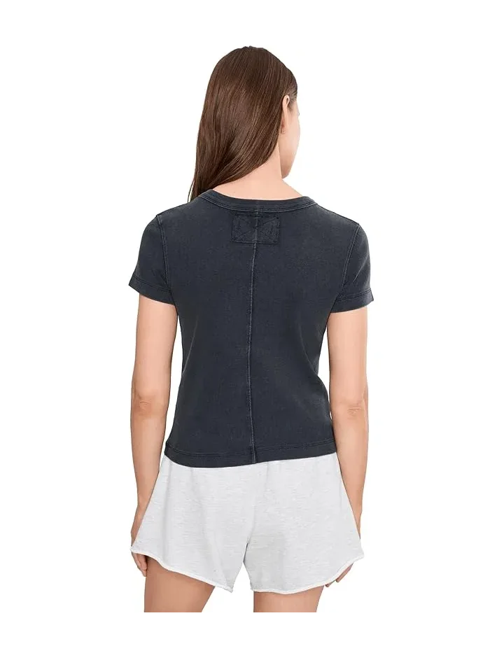 Футборка с потертостями модель Atlas Crew Tee Free People — изображение 4 из 5, песочный