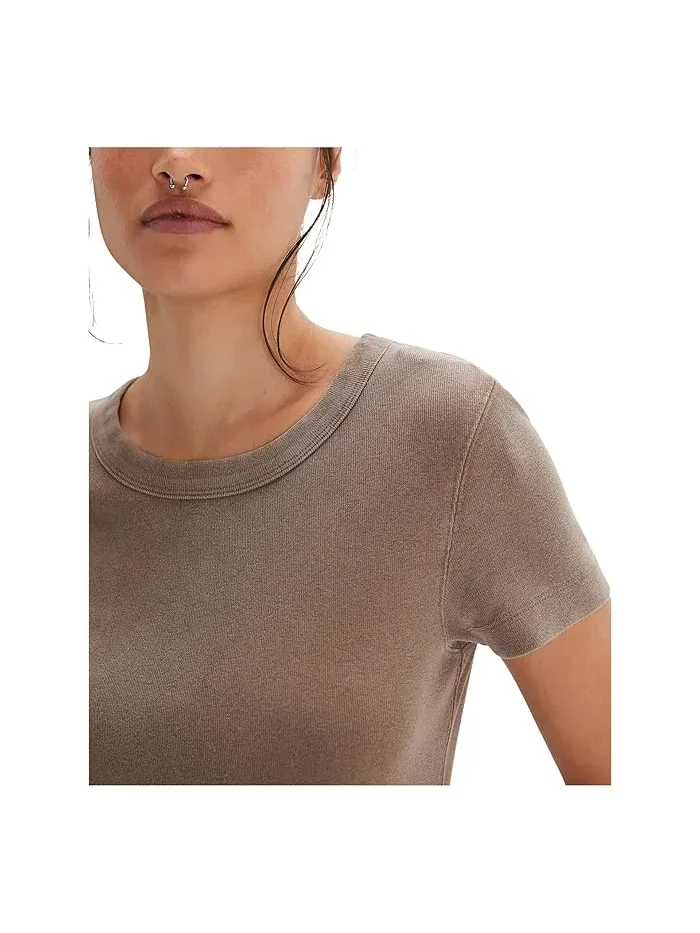 Футборка с потертостями Atlas Free People — изображение 3 из 3, шоколадный