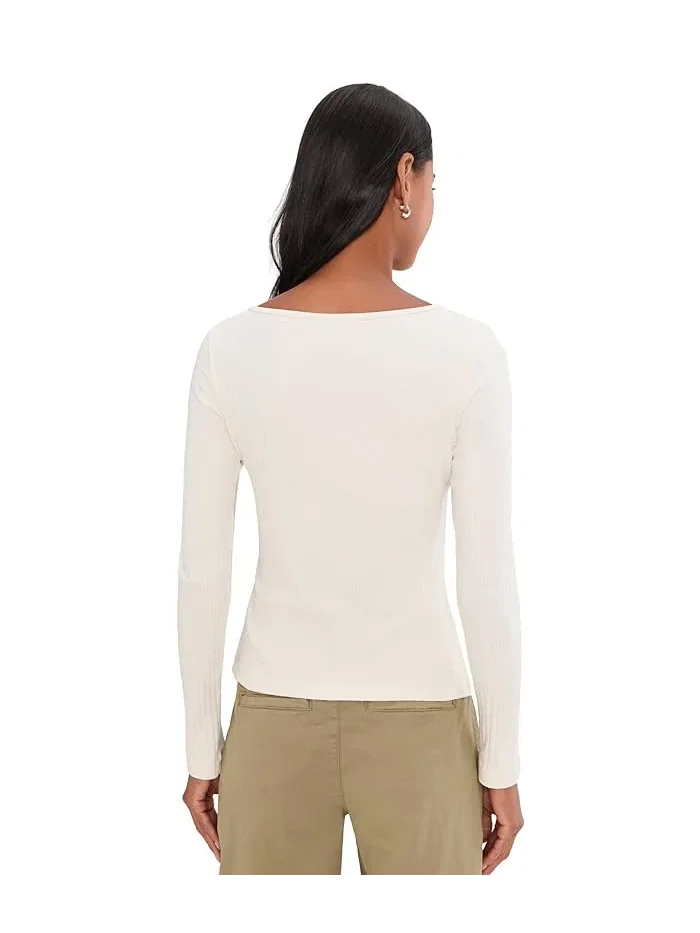 Топ с пуговицами рифленый Sanctuary, Collagen — изображение 4 из 5, коллагеновый