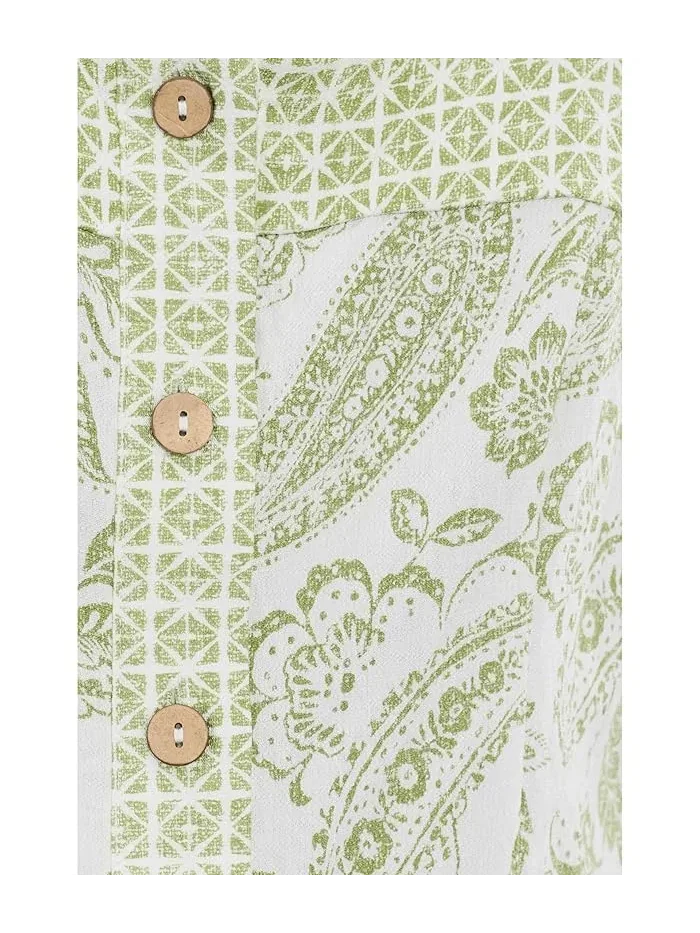 Топ на пуговицах с принтом Buttondown Tank Top Vince Camuto — изображение 5 из 5, прозрачный