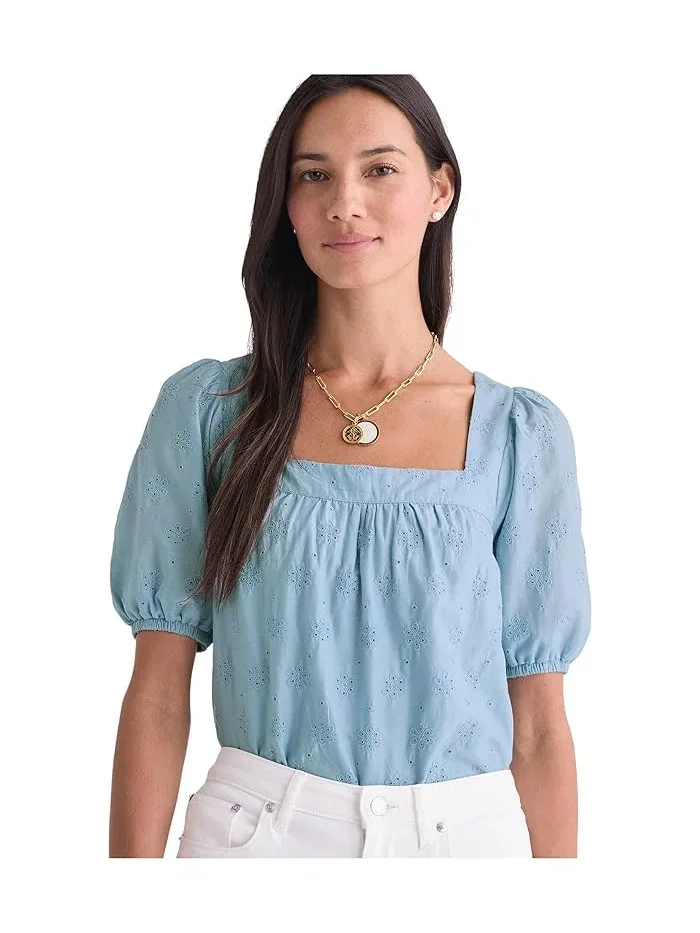 Топ с ажурным узором квадратным вырезом Vineyard Vines