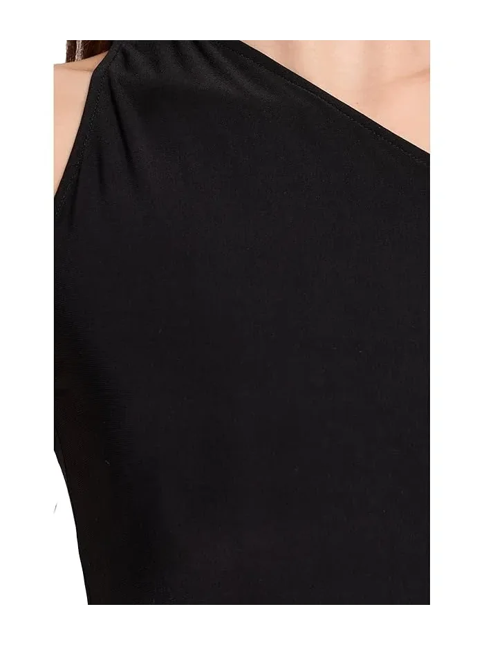 Топ Norma Kamali One Shoulder — изображение 5 из 5, черный