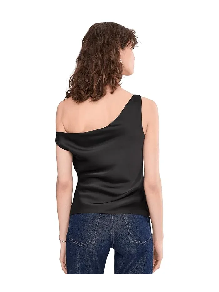 Топ Drop Shoulder Maria Norma Kamali — изображение 4 из 5, черный