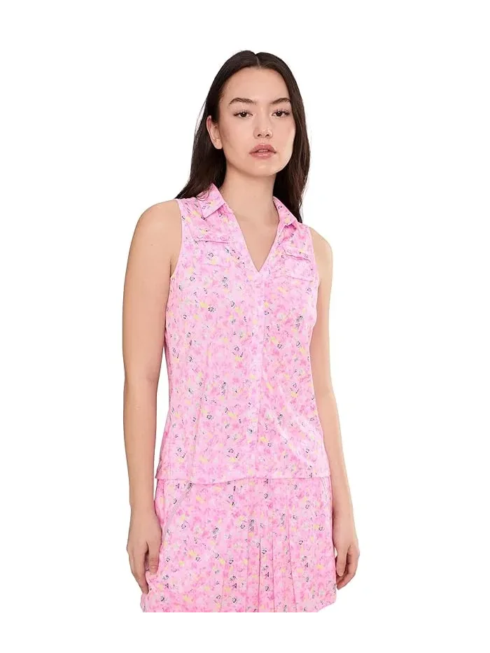 Топ с цветочным принтом Wildflower Print Sleeveless Jamie Sadock