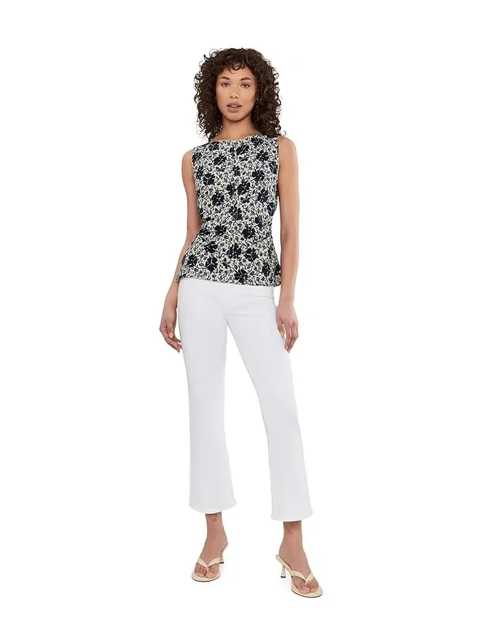Топ Madewell New Boatneck Side Cinch Shell — изображение 2 из 5, овсяный