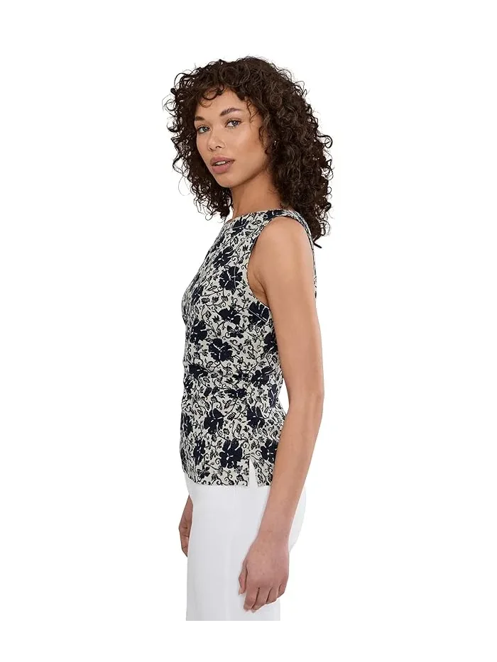 Топ Madewell New Boatneck Side Cinch Shell — изображение 3 из 5, овсяный