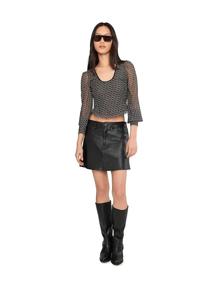 Топ Dottie Knit принт Free People — изображение 2 из 5, бежевый