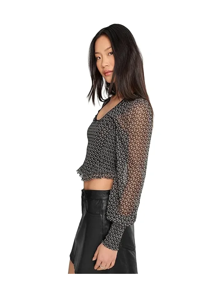 Топ Dottie Knit принт Free People — изображение 3 из 5, бежевый