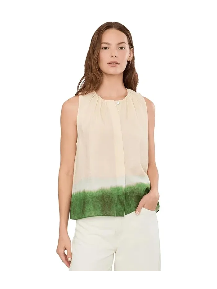 Топ с градиентным окрашиванием Dip Dye A-Line Sleeveless Vince