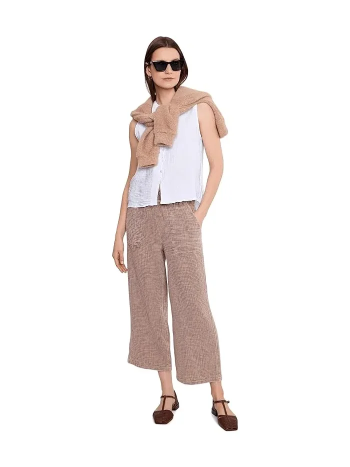 Топ Splendid Ava Gauze Button Tank — изображение 2 из 5, белый