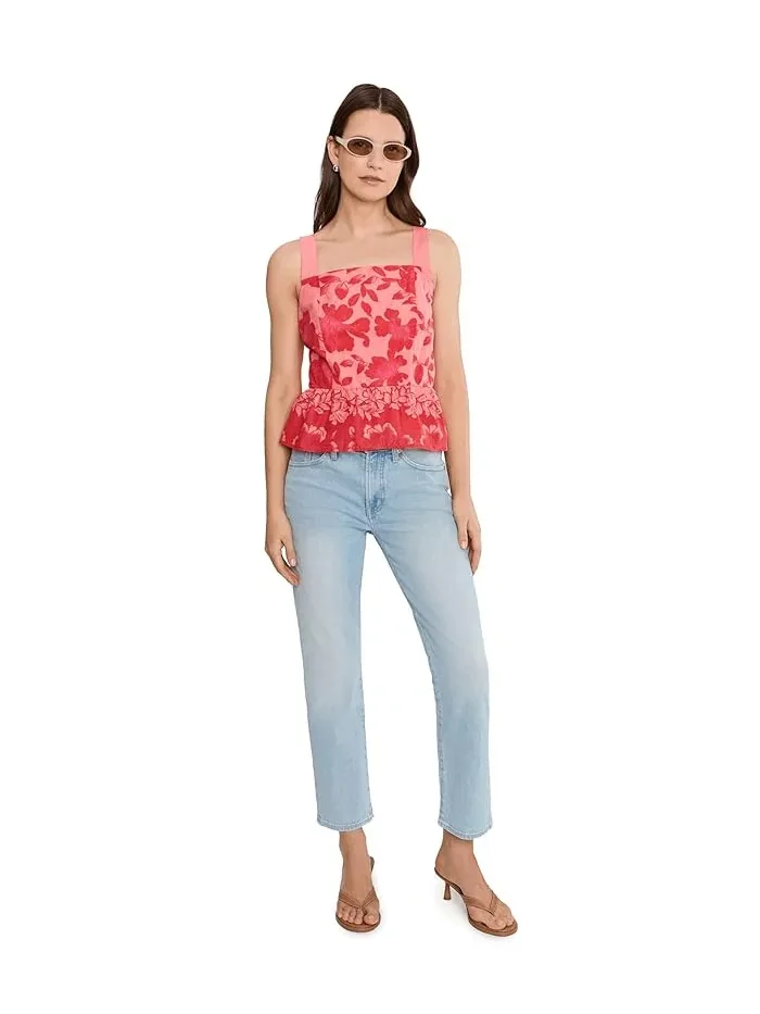Топ Peplum Sleeveless Vince Camuto — изображение 2 из 5, красный