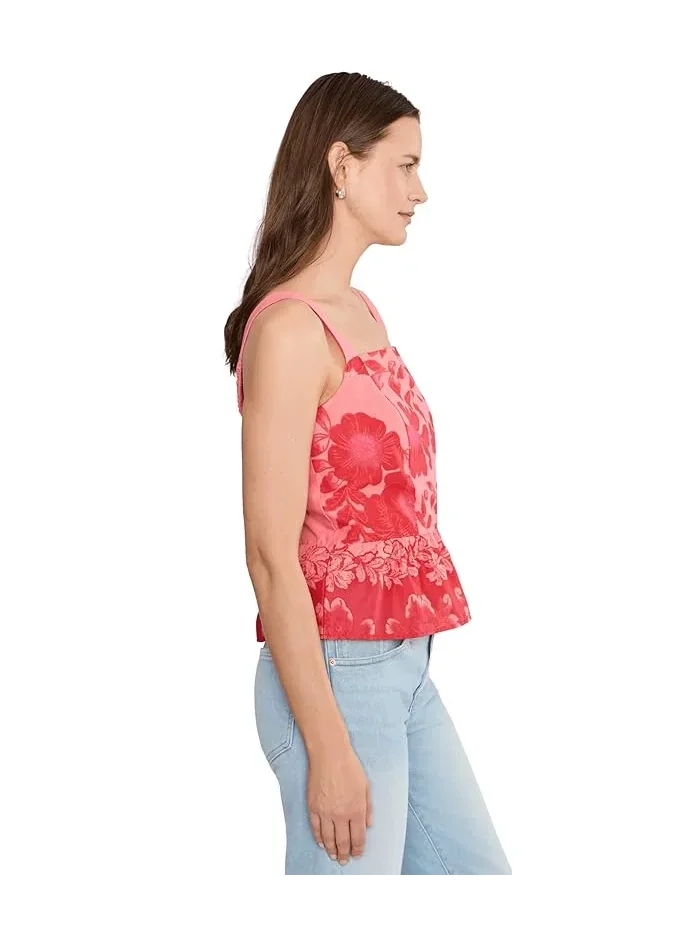 Топ Peplum Sleeveless Vince Camuto — изображение 3 из 5, красный
