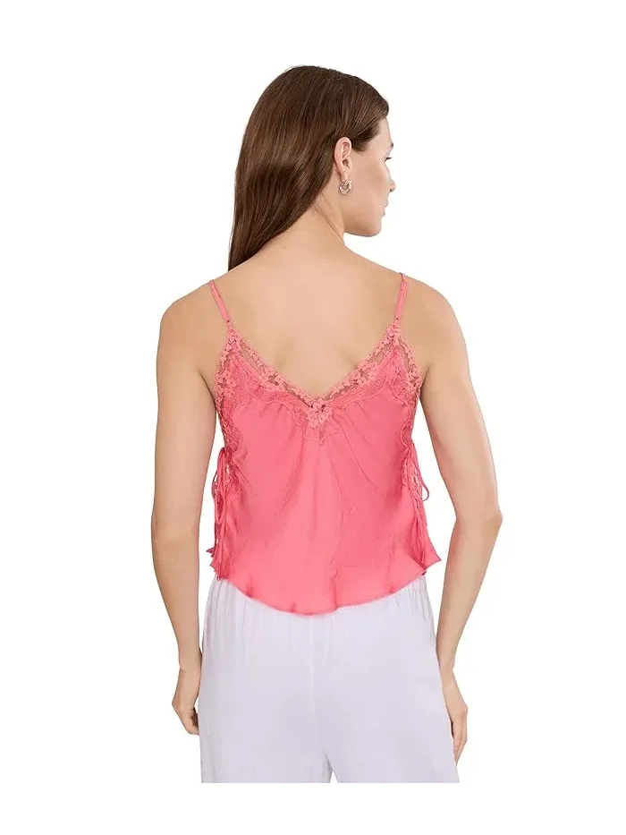 Топ Someone Like You Cami Free People — изображение 3 из 4, розовый