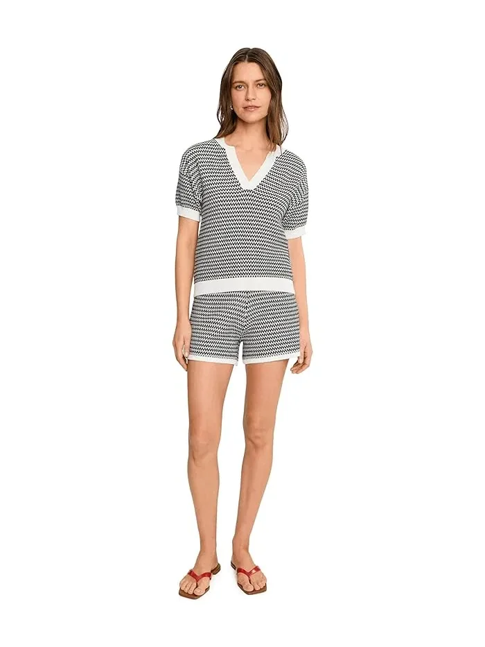 Топ Dora Knit Top 2.0 Varley — изображение 2 из 5, белый/черный