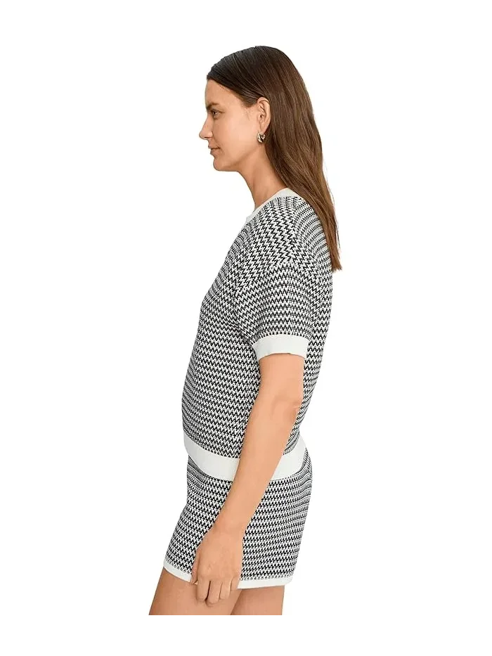 Топ Dora Knit Top 2.0 Varley — изображение 3 из 5, белый/черный