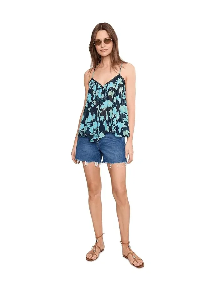 Топ Margaux Printed Tank Free People — изображение 2 из 5, синий