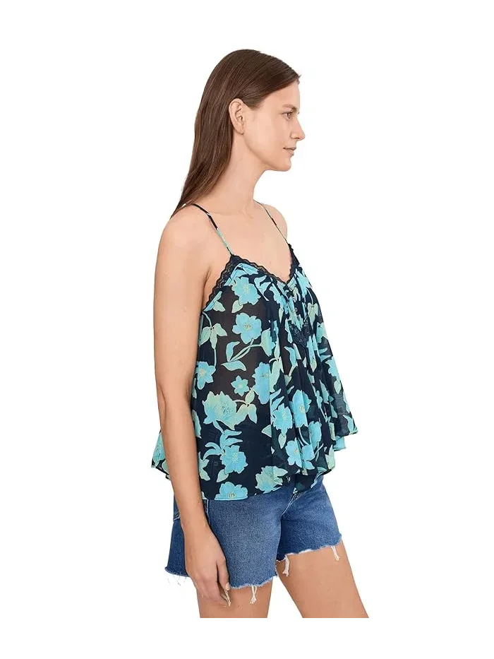 Топ Margaux Printed Tank Free People — изображение 3 из 5, синий